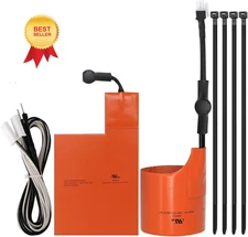 Cold Weather Kit for Generac- Battery Warmer Pad 7101 & Oil Heater Orange 