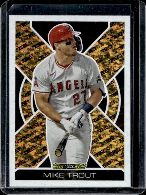 2025 Topps Update Mike Trout Black Gold #BG-1 Angels