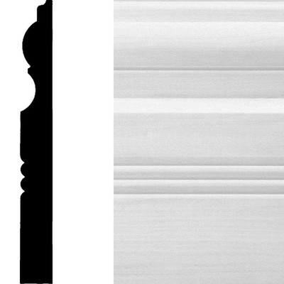 8665 3/4 In. X 6-1/2 In. X 96 In. MDF Baseboard Moulding (1-Piece   8 Total Line