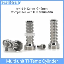 ⌀4.6 Dental Multi Unit Titanium Temporary Cylinder MU Abutment Fit ITI Straumann