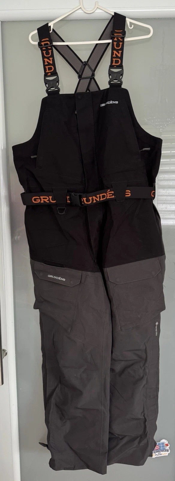 Grundens BUOY X GORE-TEX Black Gray Bib Pants