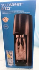 Read! SodaStream Fizzi One Touch Soda Maker Black NEW No Co2 Cylinder