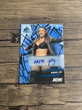 2025 AEW SP Game Used Edition Anna Jay Blue Auto