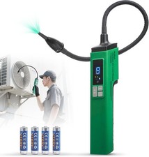 HVAC Refrigerant Leak Detector, Heated Diode Sensor & 0.05 oz/yr - Max Sensitivi
