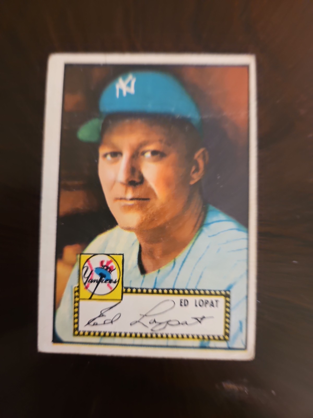 Ed Lopat #57 (Baseball Cards 1952 Topps) — is it worth grading?