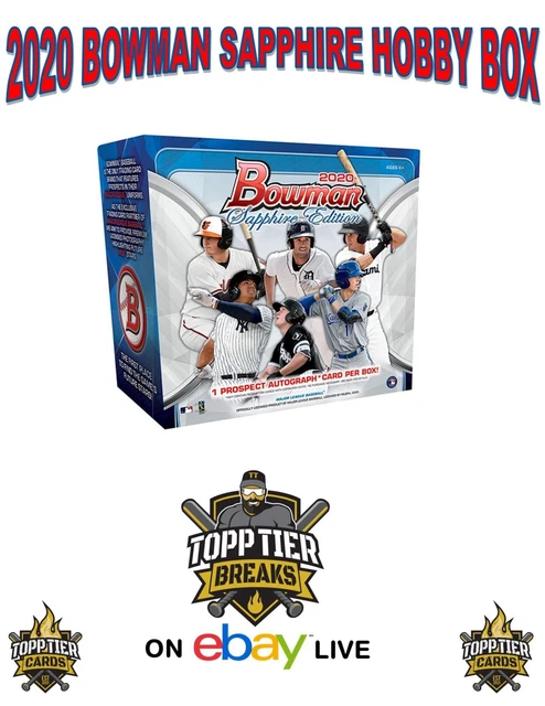 2020 BOWMAN SAPPHIRE FACTORY SEALED HOBBY BOX - LIVE RIP N SHIP