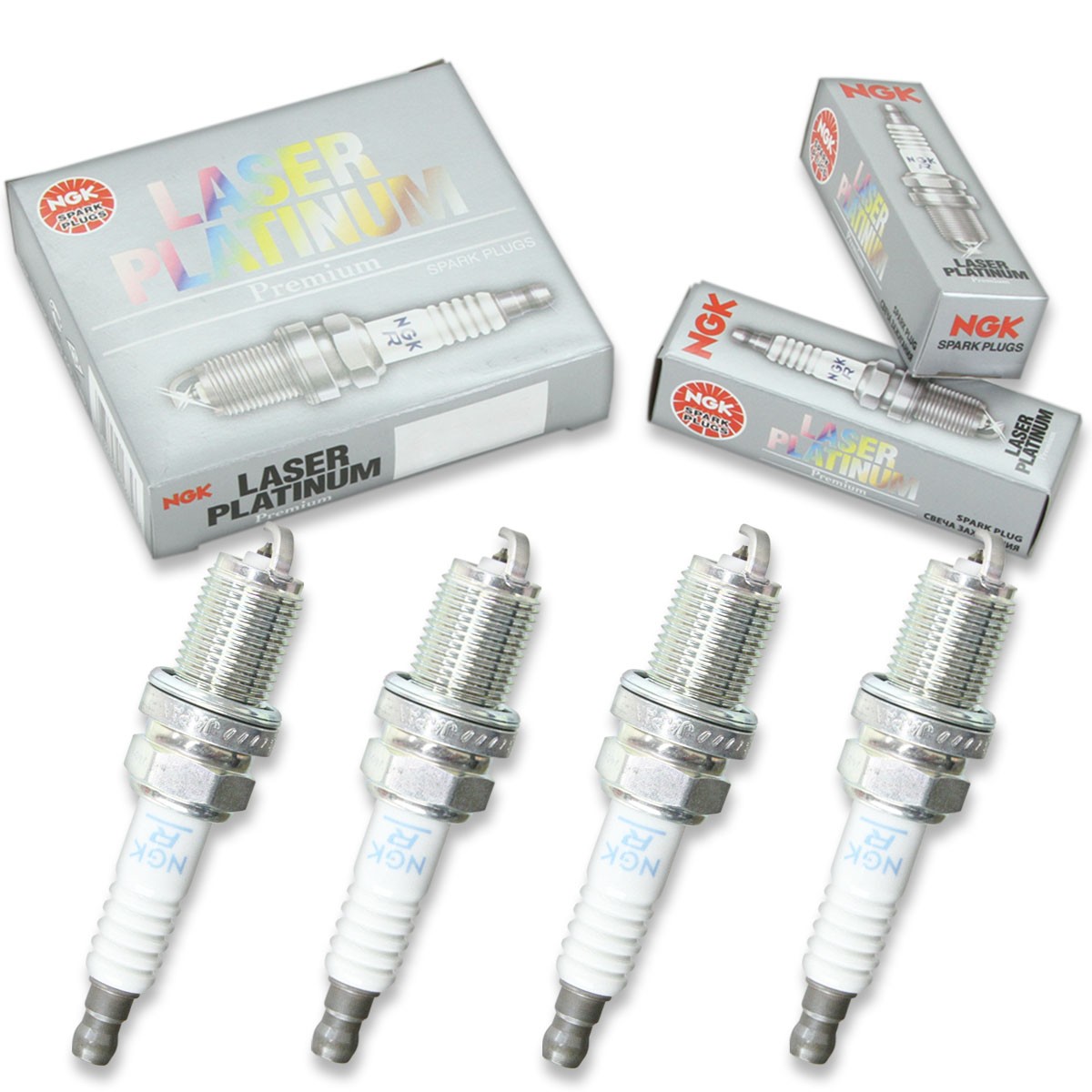 4 pc NGK 2647 PFR5G-11 Laser Platinum Spark Plugs for SP485 RC12PYP as