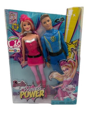 2014  Barbie & Ken Doll in Princess Power  Toys R Us Exclusive Set #CHG37 - NEW