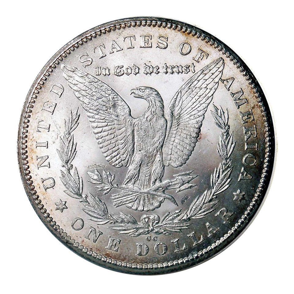1881 CC Morgan $1 brilhante não circulado BU - Imagem 2 de 2