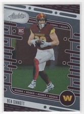 #152 Ben Sinnott 2024 Panini Absolute RC Washington Commanders