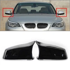 2x Rear View Mirror Cover Trim For BMW 5 Series F10 E60 F01 F02 E63 51167187432