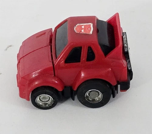 J-928 VINTAGE 1980'S HASBRO G1 TRANSFORMERS MINI VEHICLES CLIFFJUMPER (RED)