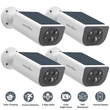 Wansview 2K Wireless Solar Security Camera Wifi Home Outdoor Color Night Vision