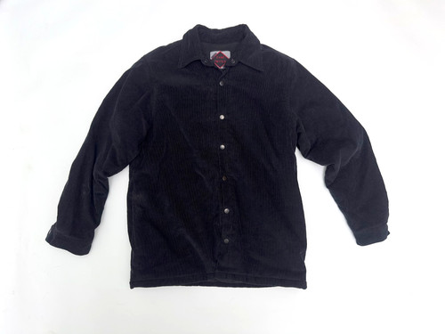 Cane Textile Barn Jacket S Corduroy Blanket Lined Chore Coat Black
