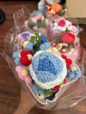 Handmade Crochet Flower Bouquet   Limited Edition Gift Set