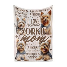 Yorkie Gifts for Women Throw Blanket All Seasons 50 x 65 Inches