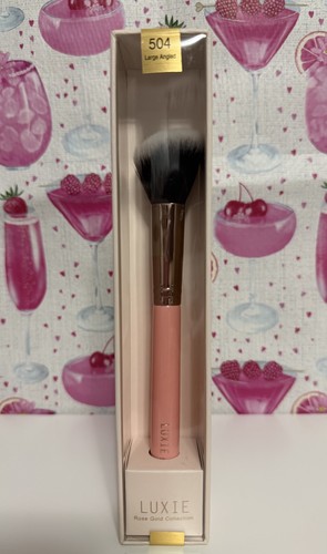 LUXIE Rose Gold Collection 504 Large Angled Makeup Brush New! Sealed In Box!