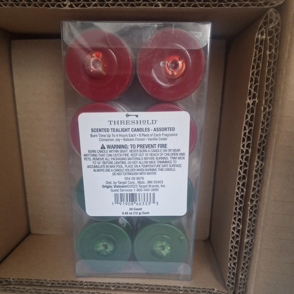 Surtido de velas Tealight perfumadas Threshold 144ct nuevas Foto 3 de 4