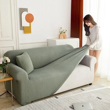 Elastic Jacquard Sofa Cover Stretch Couch Slipcover L Shape Sectional 1-4 Seat