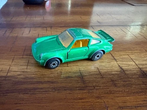 Vintage 1978 Lesney Matchbox Superfast No. 3 Green Porsche Turbo Diecast Car