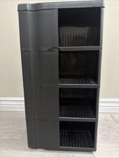 Alpha Vintage 4 Tier Rotating CD Carousel Tower Storage Rack 160-192 Made in USA