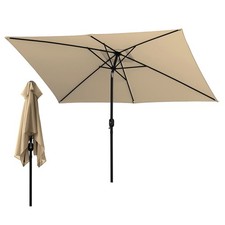 Sonnenschirm Rechteckig Gartenschirm UV50+ Sonnenschutz Terrassen Ampelschirm