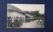 Antique 1900 s Gabon Colony SHO Samba Ethnic Tribe Postcard