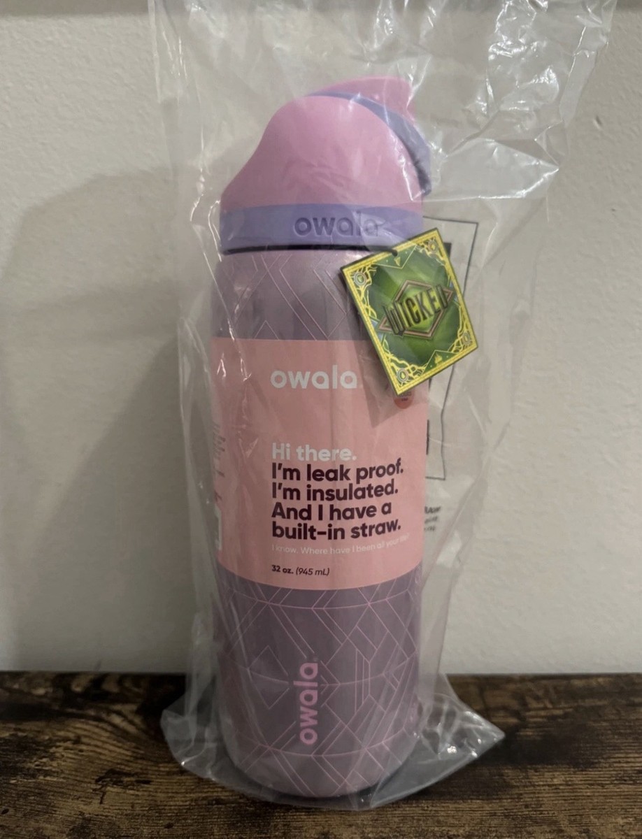 💖Owala Wicked For Good 32oz Freesip Glinda IN HAND! SHIPS NOW