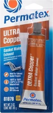 Permatex 81878 Ultra Copper RTV Silicone Gasket Maker High Temp Sealant 3oz Tube
