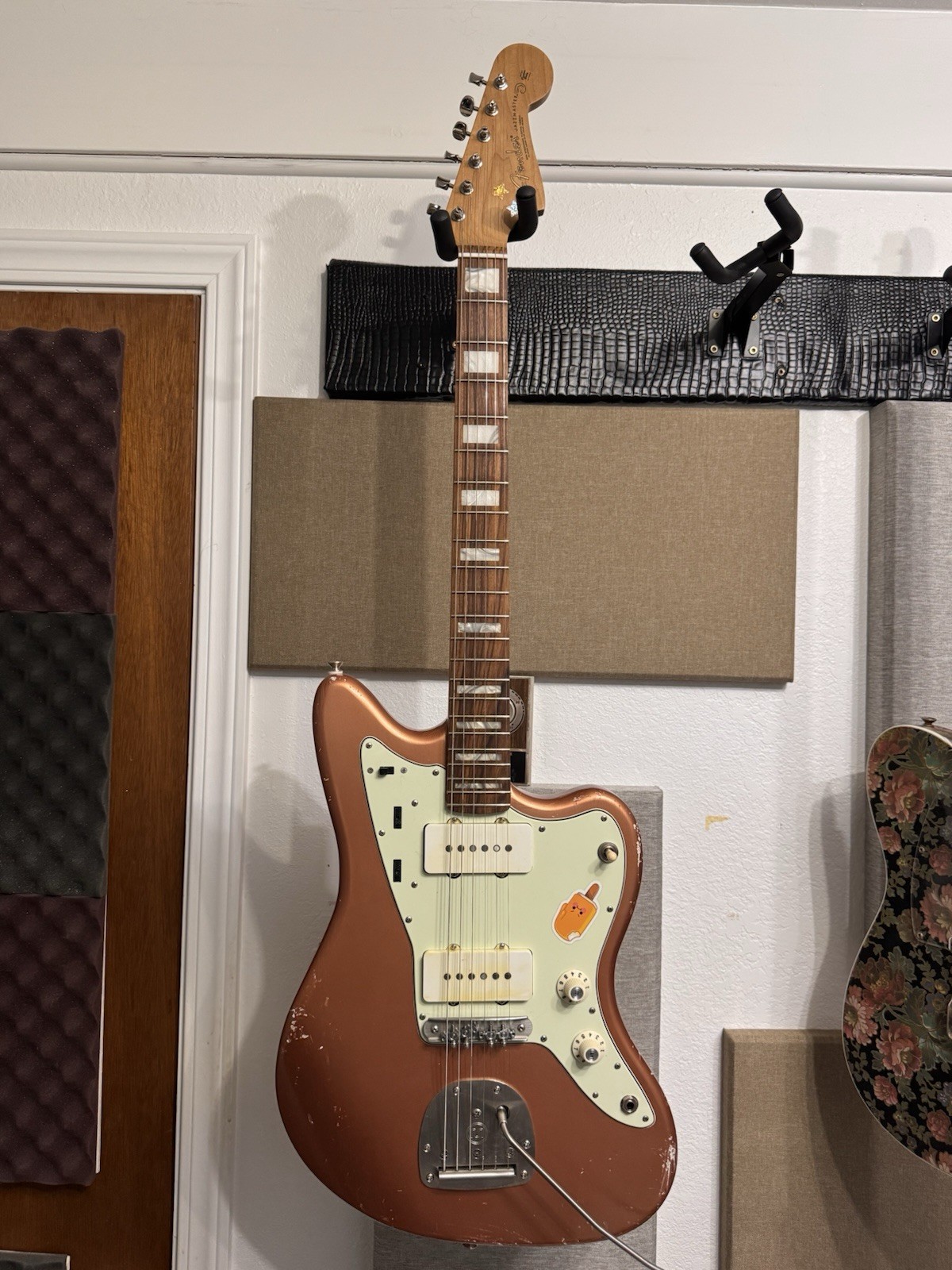 MJT Jazzmaster Guitsr ~ Faded Orange Copper Nitro ~ Fender Neck, Prime Parts!