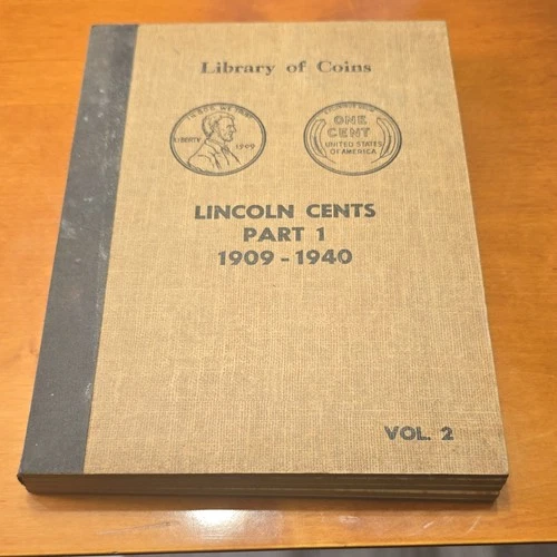 Lincoln Wheat Small Cent Lot 1909-1940 Library Album Collection