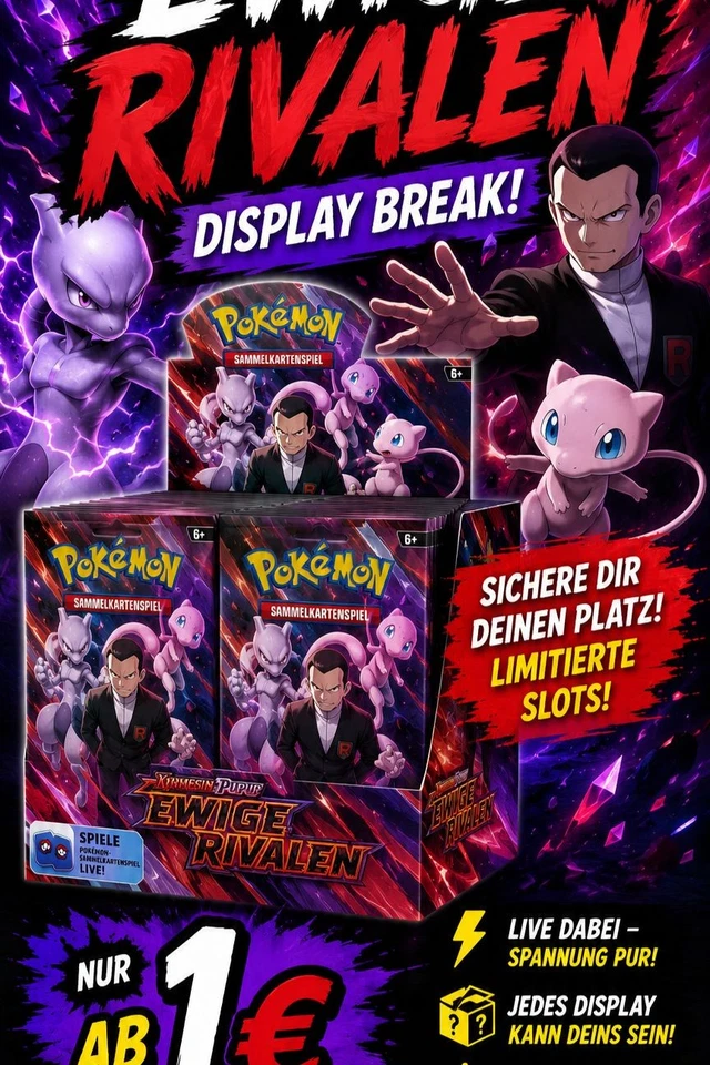 Pokemon Ewige rivalen Display break und Sealed / Slaps