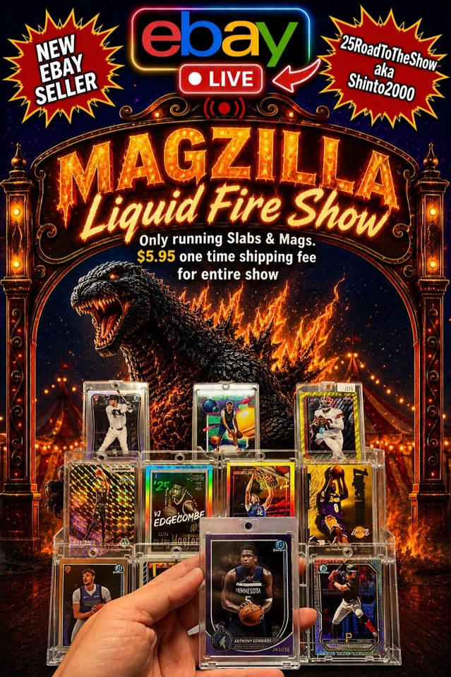 🔥MAGZILLA HEAT🔥 - $3 Start Singles/$5 Start Slabs, let's do this!!
