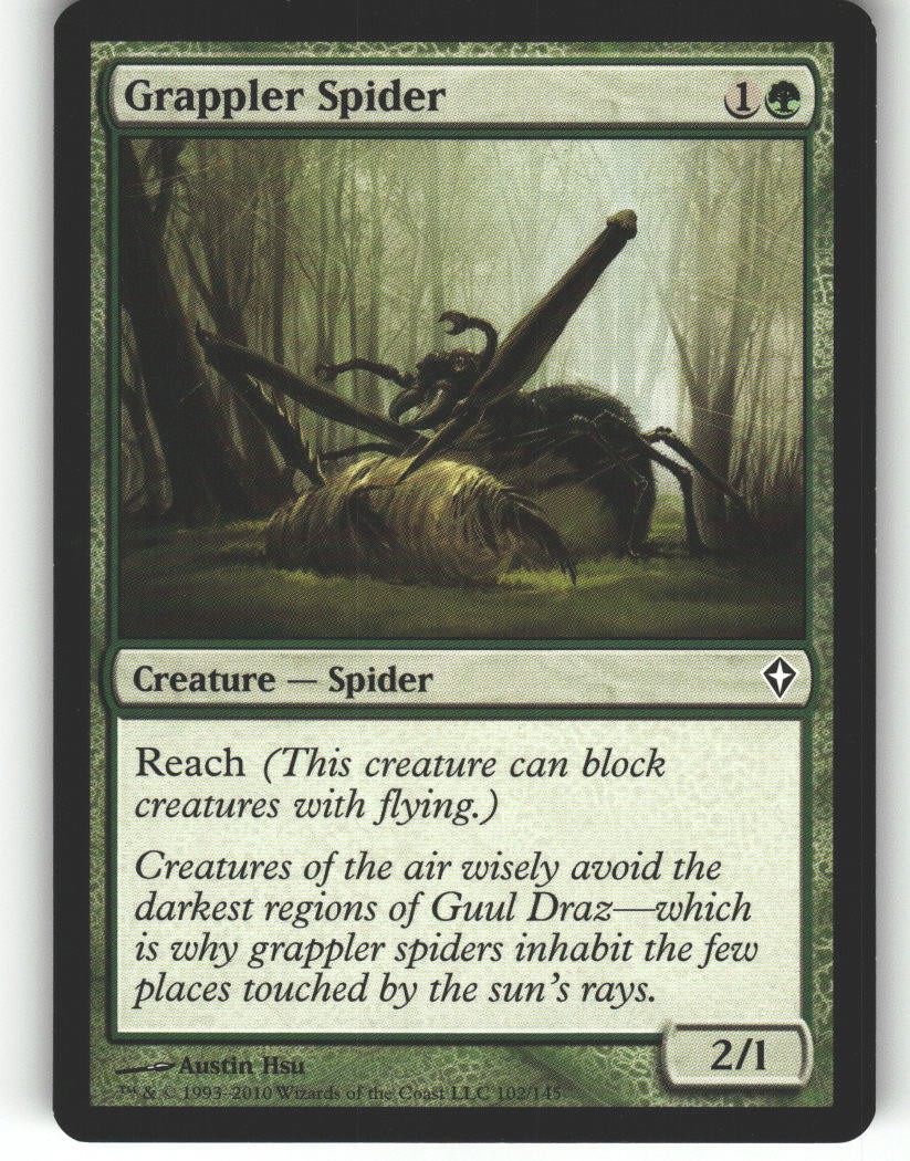 Grappler Spider - Worldwake - MTG - Common - #102 - NM
