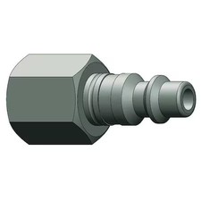 Dixon D4f4 Female To Indust. Plug, (F)Npt, 1/2, Steel