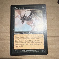 Wizards of the Coast Putrid Imp 2002 76/143 Creature Black 1/1