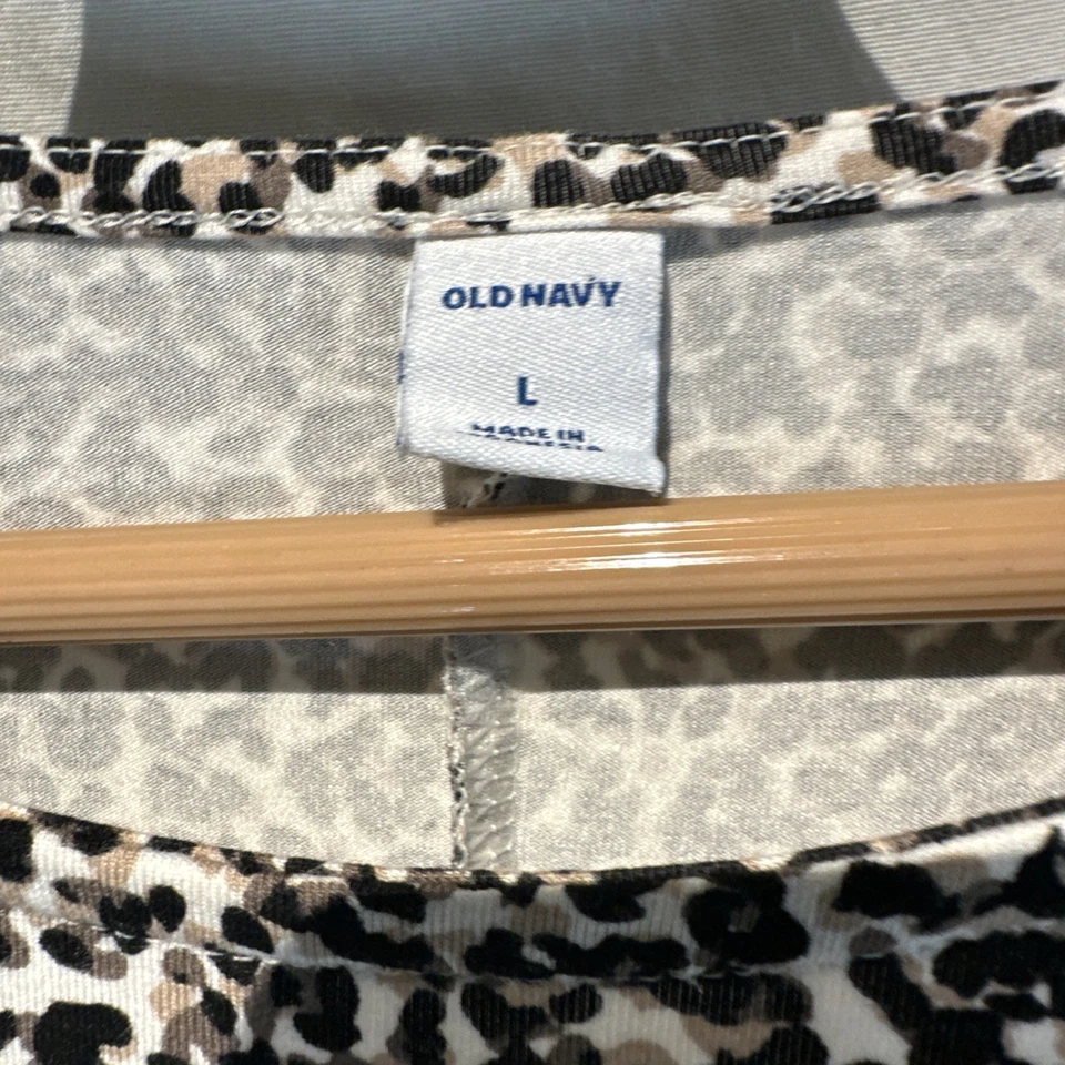 Vestido para mujer Old Navy grande estampado animal guepardo manga larga línea A otoño Foto 2 de 4