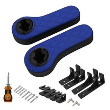 Golf Cart Armrest with Cup Holder for EZGO Club Car Yamaha, No Drilling blue