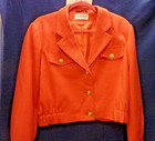CAROL HORN WORKSHOP WOOL SALMON CROPPED JACKET SIZE M — photo 2