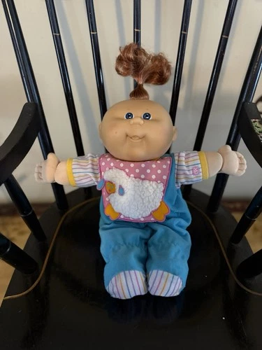 1985 Cabbage Patch Kid “Premie” With Red Synthetic Hair, Blue Eyes, One Dimple.