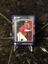2024 Donruss Optic Jackson Chourio #193 Rated Prospect Blue Velocity Prizm