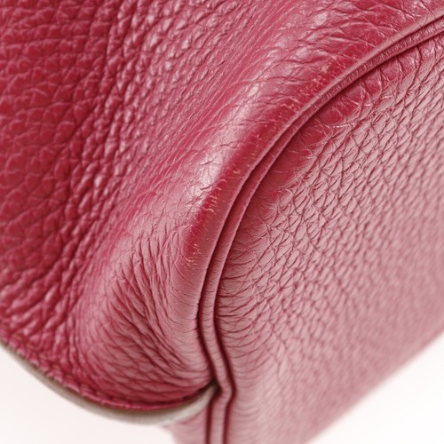 HERMES Sokelly 26 Shoulder Bag Rouge Red / Gold Hardware Togo Women - Picture 4 of 12