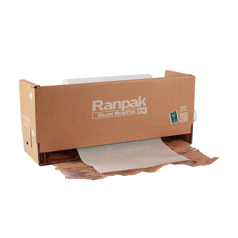 Kraft Paper Eco Bubble Wrap Roll and Tissue Paper Dispenser 134m - Dual Roll
