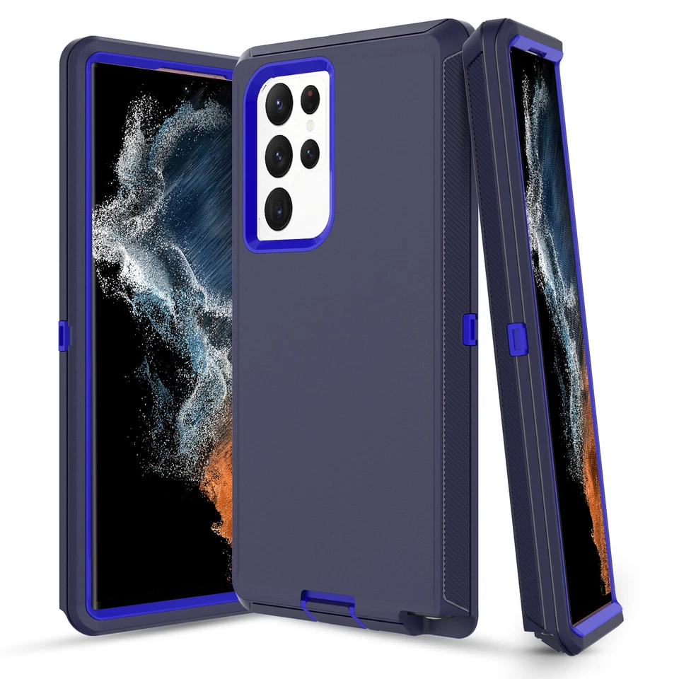 For Samsung Galaxy S22/S23 Plus /Ultra Shockproof Rugged Defender Case+Belt Clip - Image 4 of 4