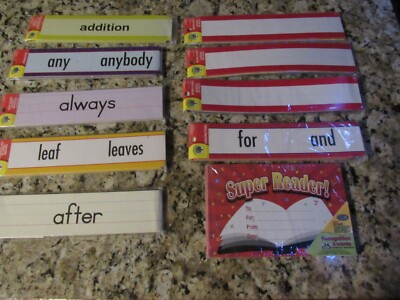 Lot 9 Sight Words Teaching Tree-Sight Words-Blank Word Strip-Pronouns-Sheets