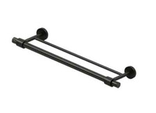 Double Towel Bar 24 Inch Solid Brass Modern BBS Series by Deltana