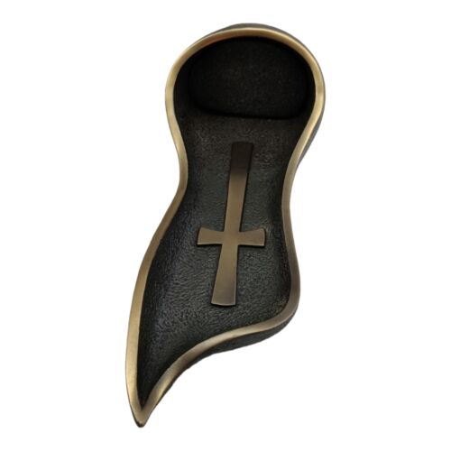 Genesis Heredities Bronze Color Holy Water Font Cross - Picture 4 of 9