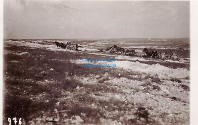 Foto KB 9. Feldartillerie-Regiment 4. Batt. Olt. Wienhaus vor Verdun ? ca5,8x9