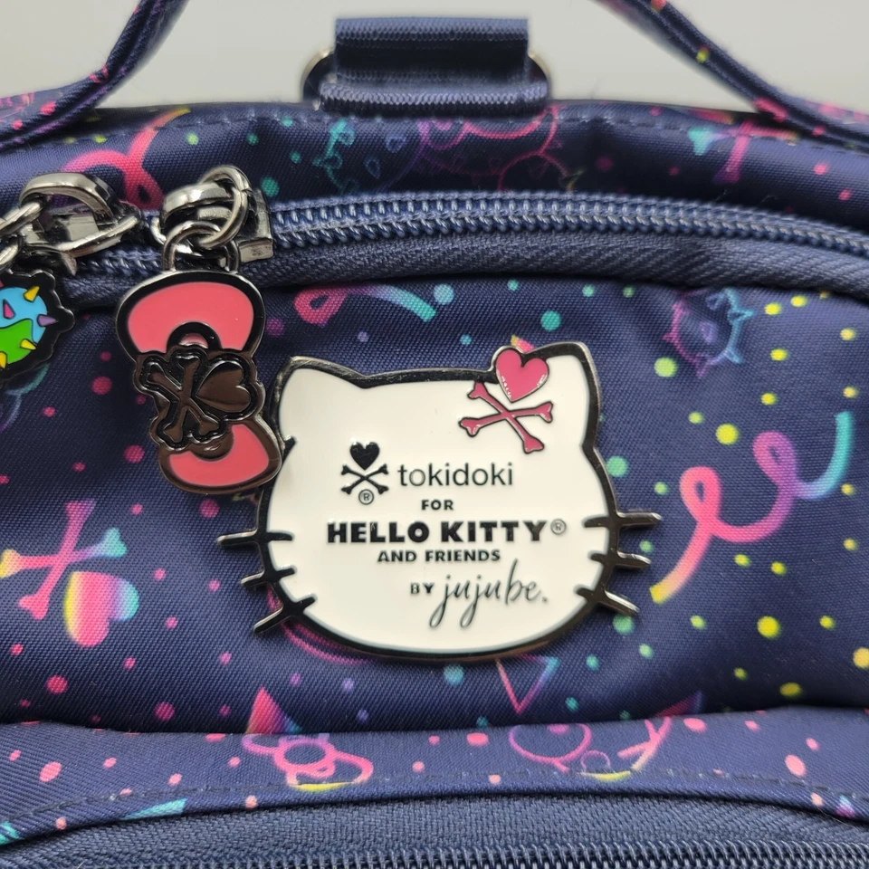 NUEVO Tokidoki JuJuBe Hello Kitty Confeti Exclusivo Mini BFF Bolso Escolar Mochila Foto 3 de 4