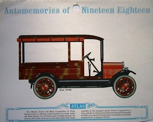 1918 Atlas Delivery Truck calendar truck print